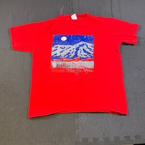 Vintage red teton village wyoming